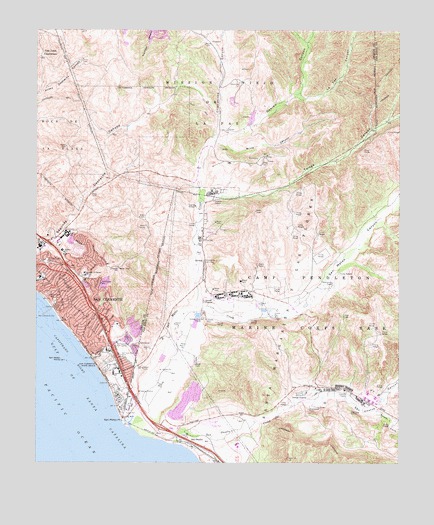 San Clemente, CA USGS Topographic Map