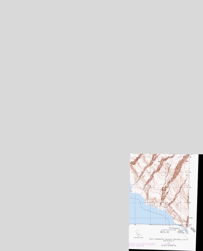 San Clemente Island Central, CA USGS Topographic Map