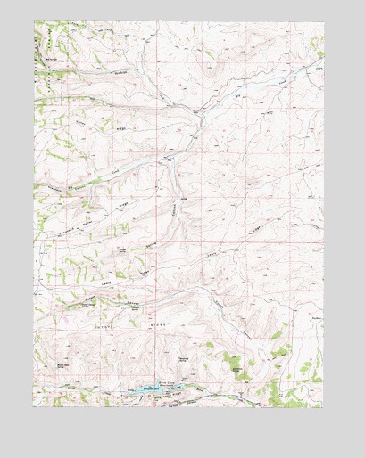 Birch Creek Reservoirs, UT USGS Topographic Map