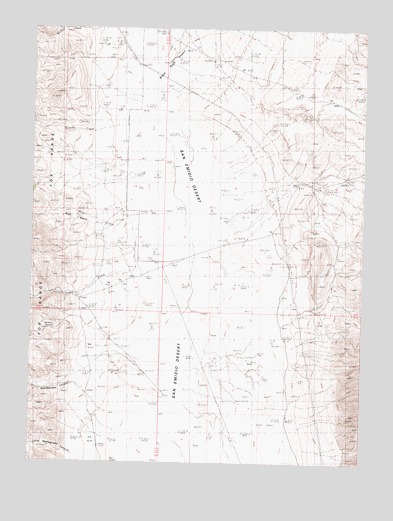 San Emidio Desert North, NV USGS Topographic Map