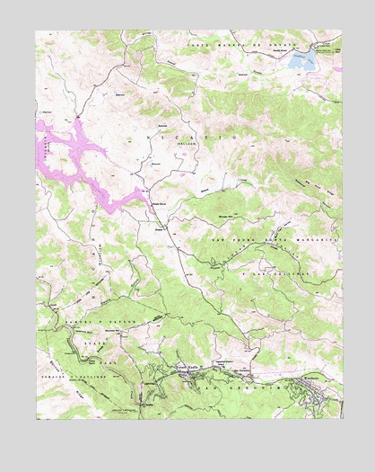 San Geronimo, CA USGS Topographic Map