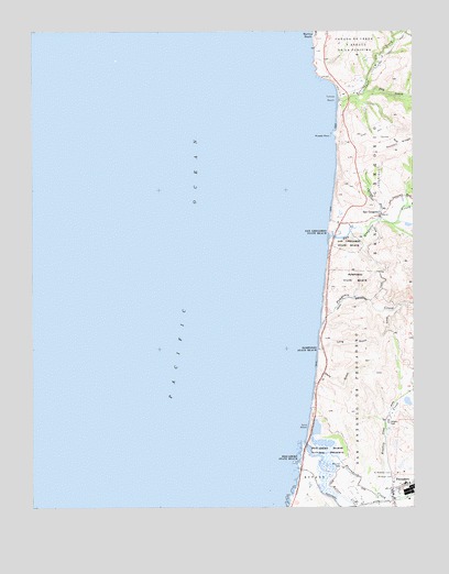 San Gregorio, CA USGS Topographic Map