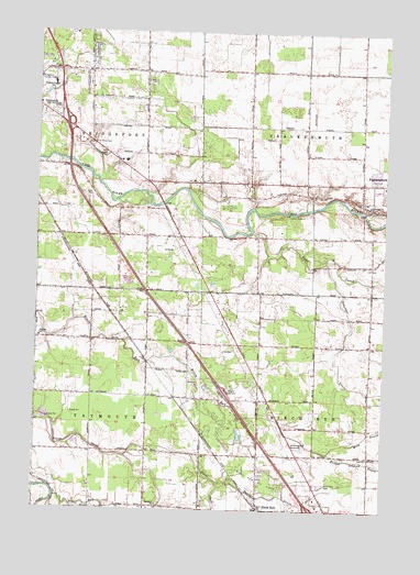 Birch Run North, MI USGS Topographic Map