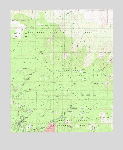 San Jacinto Peak, CA USGS Topographic Map