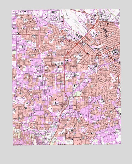 San Jose West, CA USGS Topographic Map