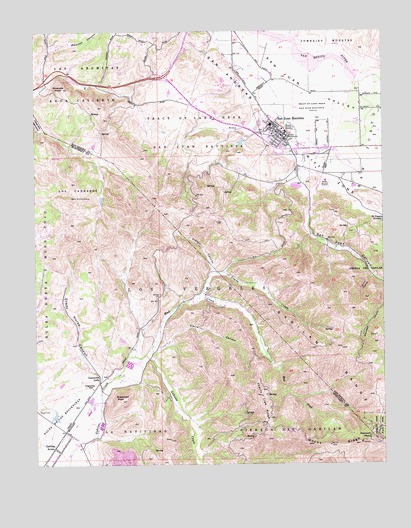 San Juan Bautista, CA USGS Topographic Map