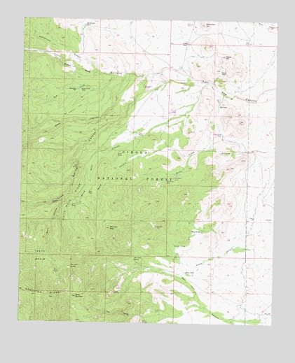 San Juan Peak, NM USGS Topographic Map
