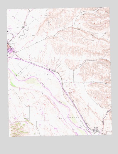San Lucas, CA USGS Topographic Map