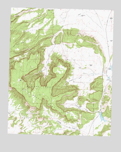 San Lucas Dam, NM USGS Topographic Map