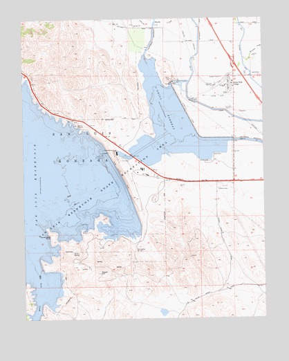 San Luis Dam, CA USGS Topographic Map