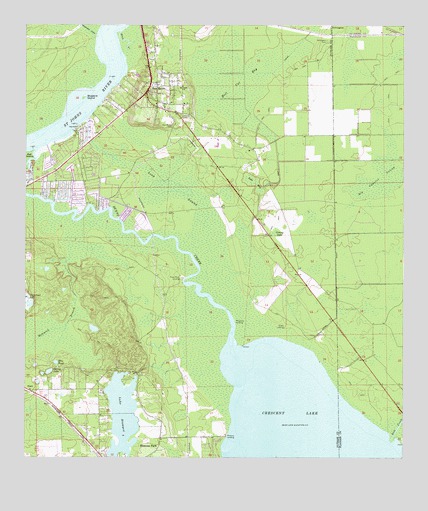 San Mateo, FL USGS Topographic Map