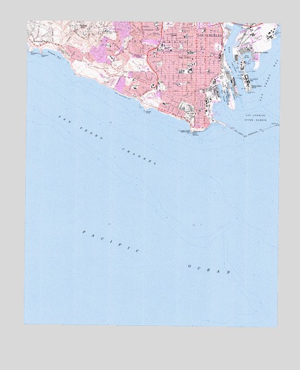San Pedro, CA USGS Topographic Map