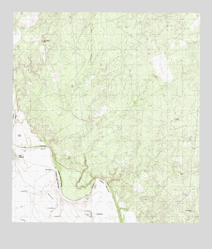 San Pedro Hill, TX USGS Topographic Map