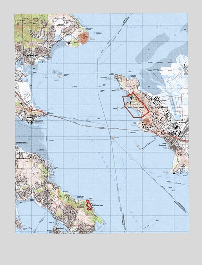 San Quentin, CA USGS Topographic Map