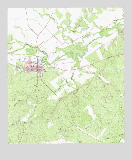 San Saba, TX USGS Topographic Map
