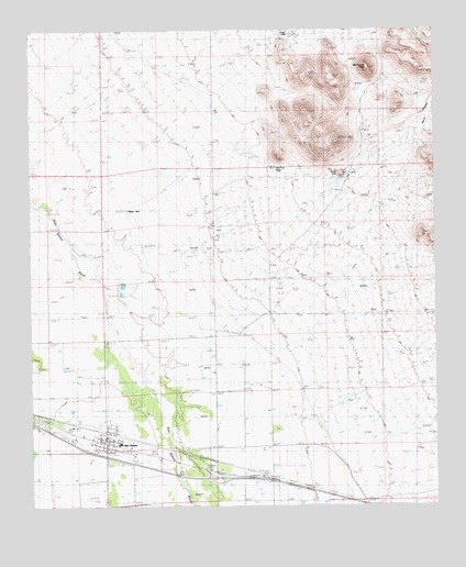 San Simon, AZ USGS Topographic Map