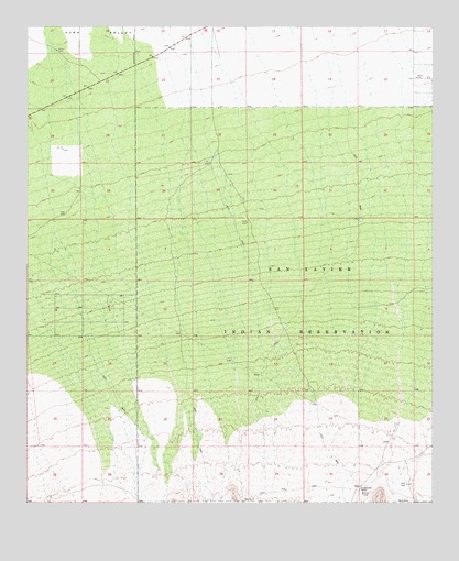 San Xavier Mission SW, AZ USGS Topographic Map