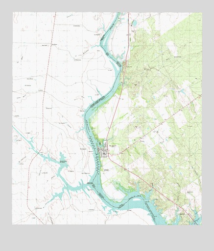 San Ygnacio, TX USGS Topographic Map