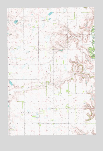 Sanborn SE, ND USGS Topographic Map