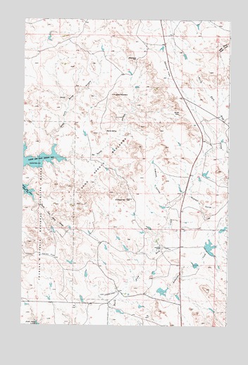 Sand Arroyo, MT USGS Topographic Map