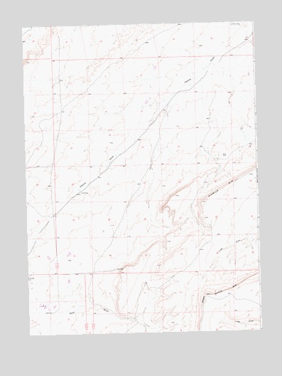 Sand Butte Rim NW, WY USGS Topographic Map