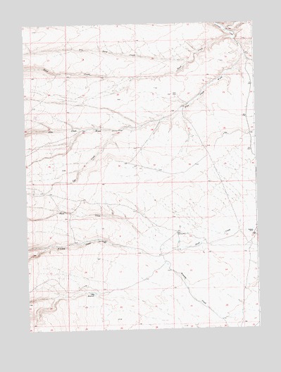 Sand Butte Rim SE, WY USGS Topographic Map