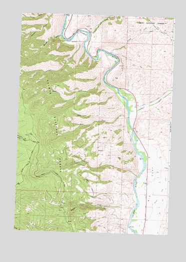 Bird Creek, ID USGS Topographic Map