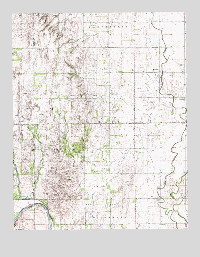 Sand Creek, OK USGS Topographic Map