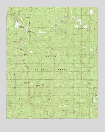 Sand Gap, AR USGS Topographic Map