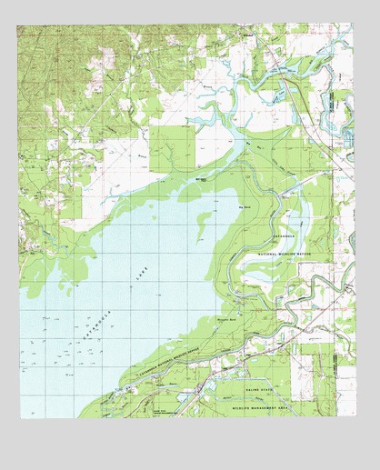 Bird Island Point, LA USGS Topographic Map