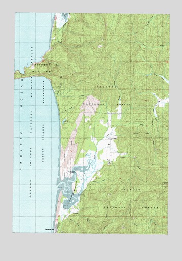 Sand Lake, OR USGS Topographic Map
