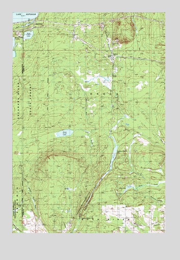 Sand River, MI USGS Topographic Map