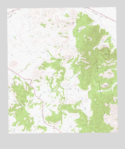 Bird Mountain, TX USGS Topographic Map