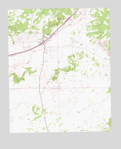 Sanders, AZ USGS Topographic Map