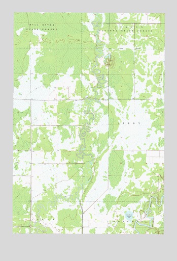 Sanders Lake, MN USGS Topographic Map