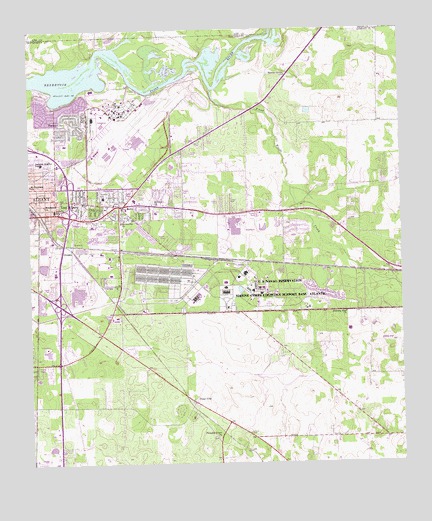 Albany East, GA USGS Topographic Map