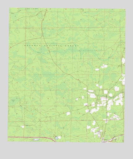 Sanderson North, FL USGS Topographic Map