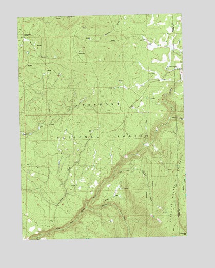 Sandhill Crossing, OR USGS Topographic Map