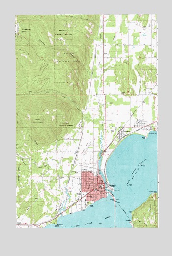Sandpoint, ID USGS Topographic Map