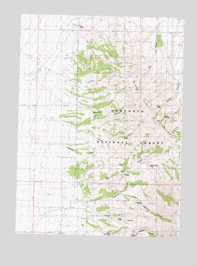Sandrock Canyon, ID USGS Topographic Map