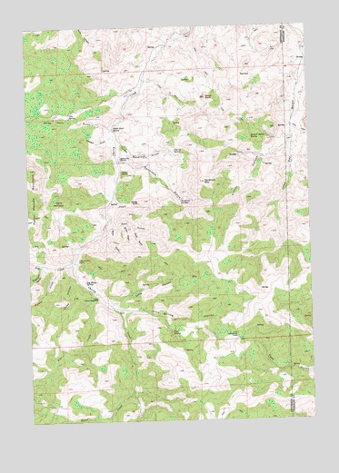 Sandrock Mountain, OR USGS Topographic Map