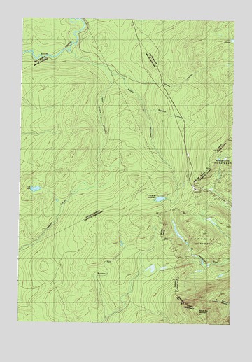 Sandy Bay Mountain, ME USGS Topographic Map