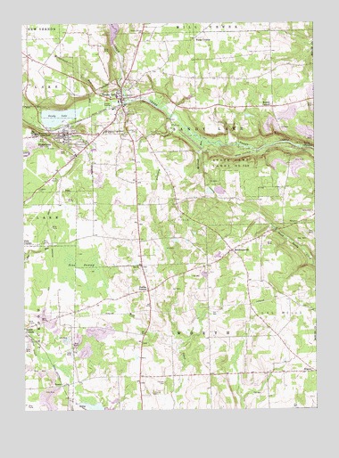 Sandy Lake, PA USGS Topographic Map