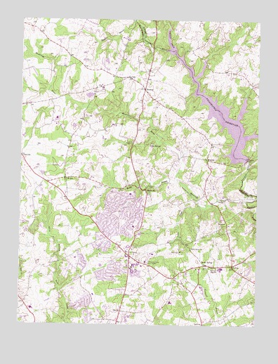 Sandy Spring, MD USGS Topographic Map