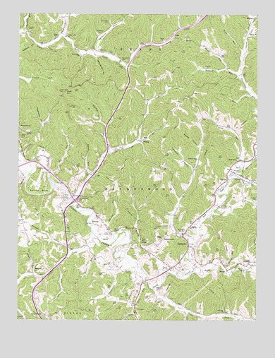 Sandyville, WV USGS Topographic Map