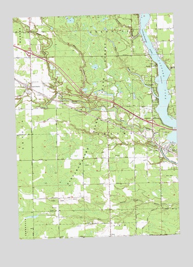 Sanford, MI USGS Topographic Map