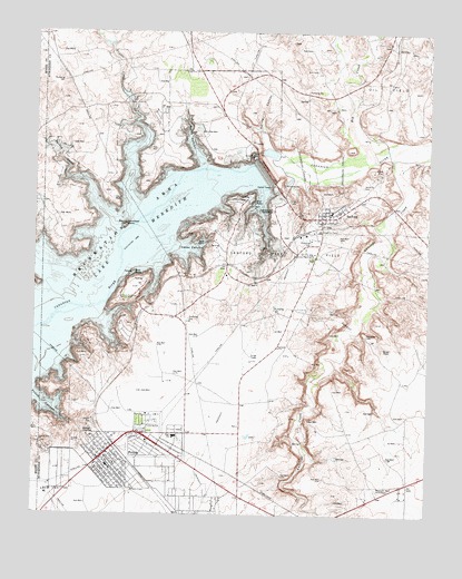 Sanford, TX USGS Topographic Map