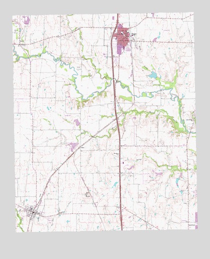 Sanger, TX USGS Topographic Map