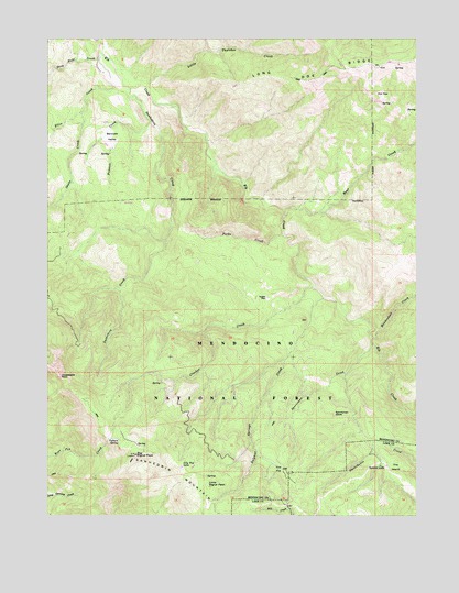 Sanhedrin Mountain, CA USGS Topographic Map