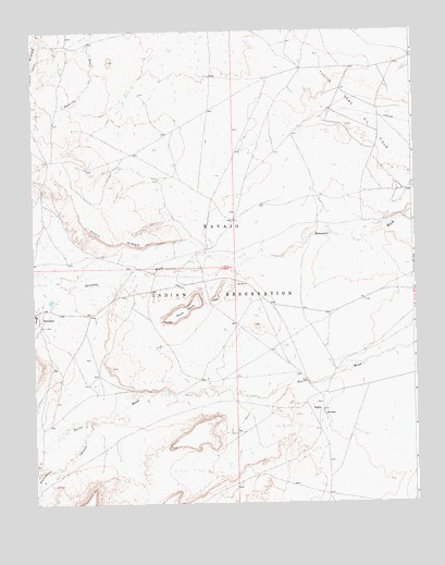 Sanostee East, NM USGS Topographic Map